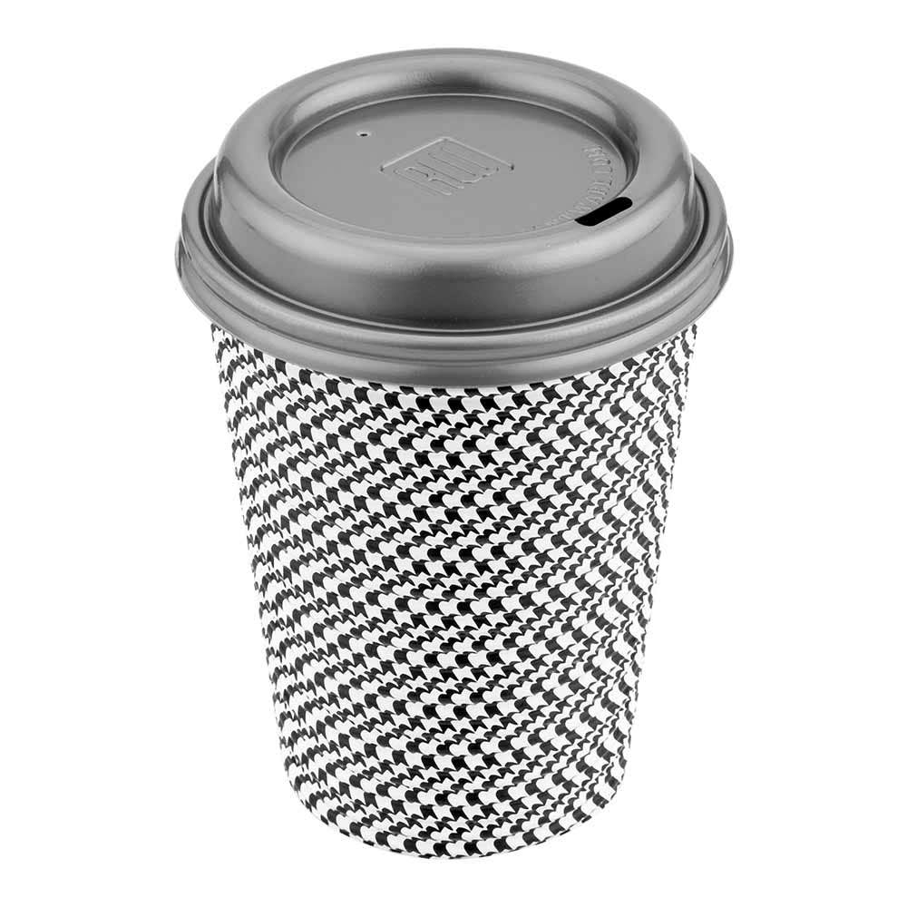 Restpresso Clear Plastic Coffee Cup Lid - with Detachable Plug, Fits 8, 12,  16 and 20 oz - 500 count box